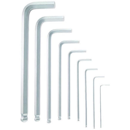 Serie di 9 chiavi maschio per viti con cava esagonale