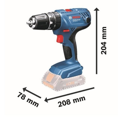 PROPRIET DI PERCUSIONE Bosch Professional GSB 18V- 21 + 2 batterie 2.0AH + GAL 1820 LC