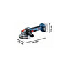 BOCH Professional Corner Grinder + 2 Batterie 4Ah