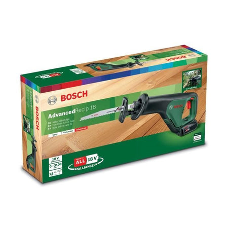 Sega circolare BOSCH - AdvancedRecip18 Set 1 batteria 2,5Ah