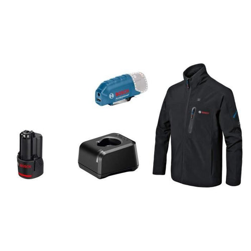 Giacca riscaldata Bosch Professional GHJ 12+18V XA taglia XL con batteria 12V - 06188000G0