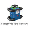 Laser rotativo Bosch Professional GRL 650 CHVG con batteria, celle, cella, occhiali, staffe, piastra, in valigetta - 0601061V00