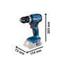 Tracciatore a percussione Bosch Professional GSB 18V-45 Castolo da solo