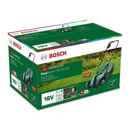 Rasaerba Bosch EasyMower 18 - con batteria 4Ah 18V - larghezza di taglio 32 cm