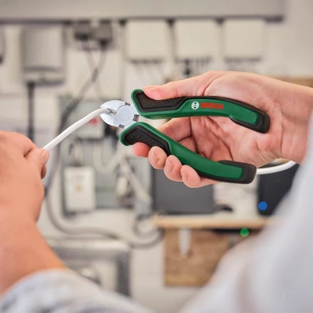 Bosch Home and Garden - Set di 3 pinze (universali, a becco lungo, taglio diagonale, resistenti, ergonomiche)