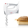 Impastatrice - BOSCH - MFQ3530 - 450 W - 5 velocità - 2 fruste / 2 ganci impastatori in acciaio inox - Bianco / Grigio