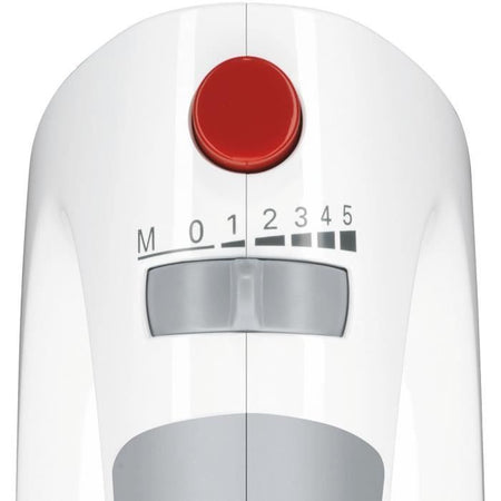 Impastatrice - BOSCH - MFQ3530 - 450 W - 5 velocità - 2 fruste / 2 ganci impastatori in acciaio inox - Bianco / Grigio