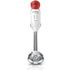Frullatore a immersione BOSCH - 450 Watt - Frullatore a immersione in acciaio inossidabile - 4 lame affilate - 2 velocità - Ciotola graduata 600 ml - bianco / rosso