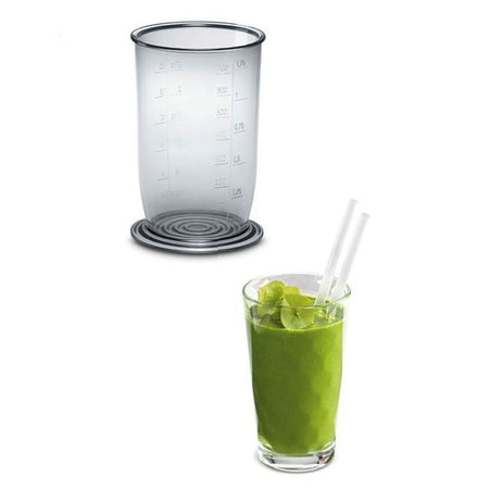 BOSCH MSM24100 - Frullatore a immersione CleverMixx - 400W - Piedino rimovibile in acciaio inossidabile - 1 velocità - Ciotola del frullatore - Bianco
