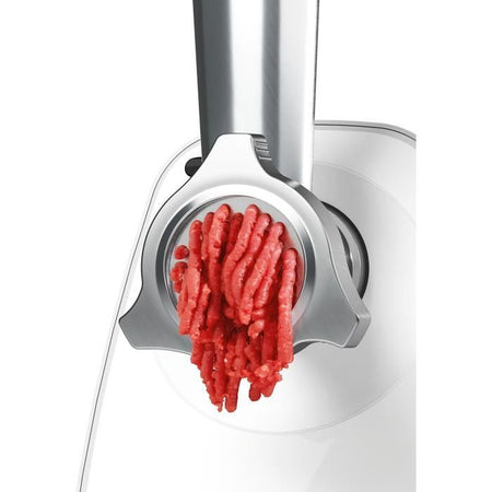 Tritacarne SmartPower - BOSCH - MFW2520W - 2 griglie di macinazione - Insaccatrice - Bianco