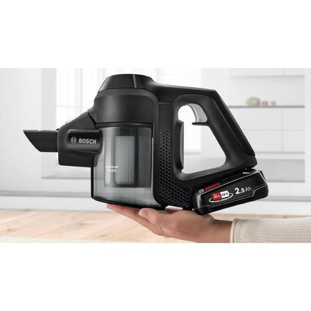 BOSCH BBS611BSC - Aspirapolvere multifunzione a batteria - nero - aspirapolvere portatile integrato - 2 velocità - autonomia 30 min