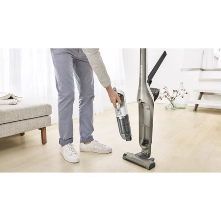 BOSCH BBH3ALL23 Aspirapolvere multifunzione cordless 2in1 e Flexxo - 2 velocità - 23V - 50 minuti di autonomia - Champagne metallizzato