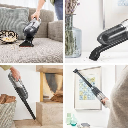 BOSCH BBH3ALL23 Aspirapolvere multifunzione cordless 2in1 e Flexxo - 2 velocità - 23V - 50 minuti di autonomia - Champagne metallizzato