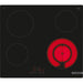Vitro Tabella 60 cm Bosch - PKF611BB8E - Tipo di comando: nella parte anteriore - design: senza fotogramma - doppia zona - nero