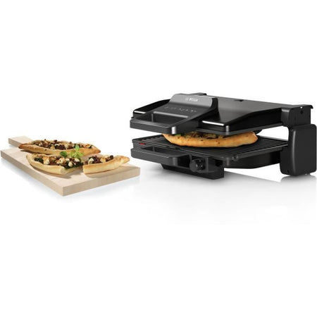 Griglia per carne - BOSCH - TCG3323 - Nero opaco - 2000 W - Termostato a 5 livelli - 3 posizioni: modalità grill o forno, pierrade