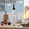 Frullatore a immersione - BOSCH - MSM4W221 - 600 W - 4 lame affilate - Ciotola - Mini tritatutto - Frusta - Ingranaggio in ceramica