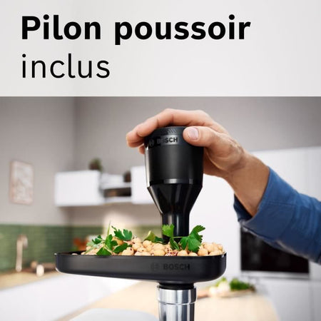 Tritacarne - BOSCH - MFWS420W Serie 4 - Bianco - 500 W - motore bloccato 1900 W - 2,5 kg/min - 2 velocità - 2 griglie di macinazione