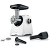 Tritacarne - BOSCH - MFWS420W Serie 4 - Bianco - 500 W - motore bloccato 1900 W - 2,5 kg/min - 2 velocità - 2 griglie di macinazione