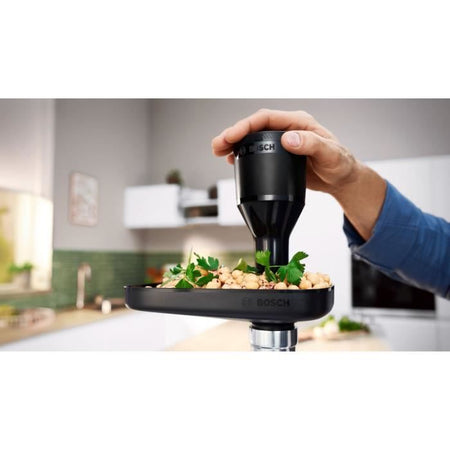 Tritacarne Serie 4 - BOSCH - MFWS430B - 3 griglie di macinazione - Retromarcia - Nero