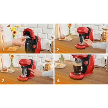 Macchina da caffè multibevanda - BOSCH - TASSIMO - T11 Red style - 1400 W