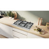 Piano cottura a gas - BOSCH Serie 4 - 5 fuochi - 52 x 75 x 4,5 cm - PGQ7B5K90 - Acciaio inox