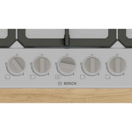 Piano cottura a gas - BOSCH Serie 4 - 5 fuochi - 52 x 75 x 4,5 cm - PGQ7B5K90 - Acciaio inox
