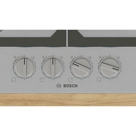 Piano cottura a gas - BOSCH Serie 6 - 4 fuochi - 52 x 58,2 x 4,5 cm - PCP6A5I90 - Acciaio inox