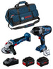 BOSCH Kit BK2026BAG (GDS 18V-1600 HC + GWS 18V-10 + 2 x 8,0 Ah ProCORE + GAL18V-160 + HDBAG)