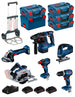 BOSCH Kit BK603 (GSB18V-45 +GDX18V-200 +GKS18V-57-2 +GST18V-125B +GBH18V-22 +GWS18V-7 + 3x4,0Ah PC +GAL18V-40 + 5xL-Boxx +carro)
