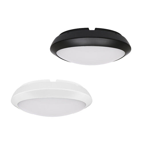 Plafoniera Ovale 290mm IP65 1xE27 220/240V Nera