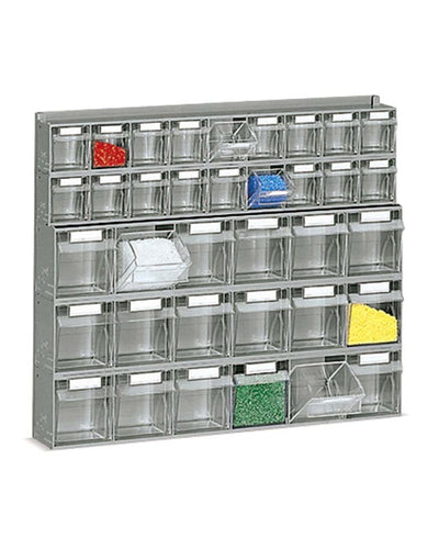 Scaffale a cassetti in polipropilene cm. 60x10,7x50h
