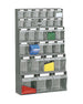 Scaffale a parete in plastica con cassetti portaminuteria cm. 60x22,4x100h