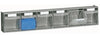 Scaffale a parete in plastica con cassetti portaminuteria cm. 60x22,4x100h
