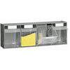 Scaffale a parete in plastica con cassetti portaminuteria cm. 60x22,4x100h