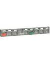 Scaffale a parete practibox composto da cassetti trasparenti cm. 60x11,3x150h