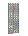 Scaffalatura practibox con cassetti per accessori da lavoro cm. 60x11,3x156,8h