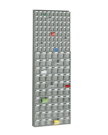 Scaffale a parete in polipropilene trasparente cm. 60x11,3x175h