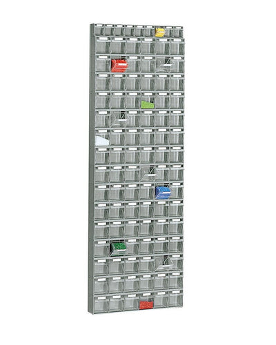 Scaffale a parete con cassetti portaminuteria cm. 60x11,3x175,7h