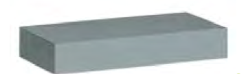 BASE PER SCAFFALI VUOTI DIM. CM. 60x30x10h