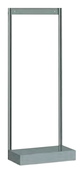 STRUTTURA POSTERIORE CM. 60x32,5x150h PER FISSAGGIO A MURO