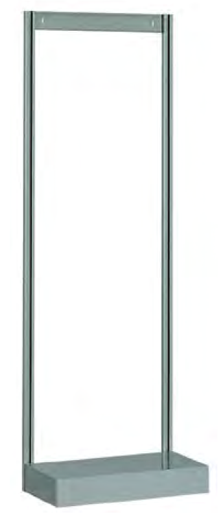 STRUTTURA POSTERIORE CM. 60x32,5x175h PER FISSAGGIO A MURO