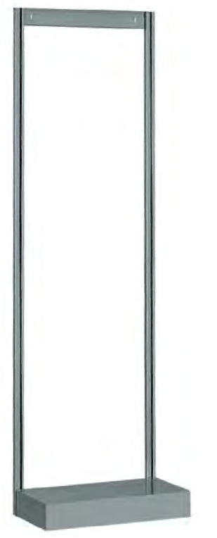 STRUTTURA POSTERIORE CM. 60x32,5x195h PER FISSAGGIO A MURO