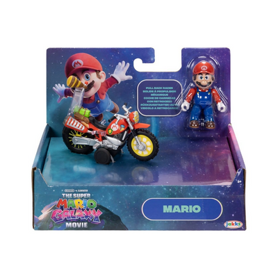 uper Mario Galaxy, the movie Figure with Mario Pull-Back Motorcycle 6 cm