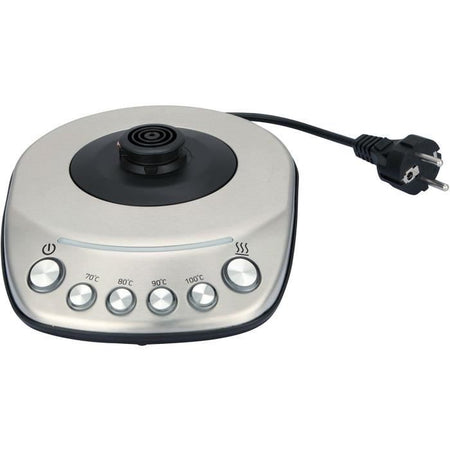 Bollitore - BRANDT - BO1202B - 1,7 L - 5 temperature + mantenimento in caldo - Acciaio inossidabile e nero