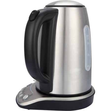 Bollitore - BRANDT - BO1202B - 1,7 L - 5 temperature + mantenimento in caldo - Acciaio inossidabile e nero
