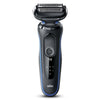 Rasoio elettrico - BRAUN - SERIES 5 51-B1000s - Durata della batteria 50 min - Nero/Blu - Testina lavabile