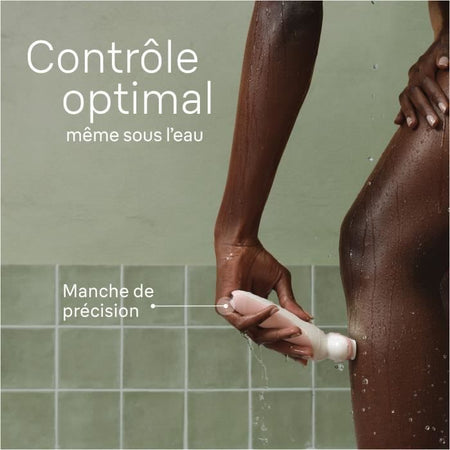 Epilatore elettrico - BRAUN - Silk-épil 9 - Depilazione facile - Pelle morbida a lunga durata - 9-030 - Bianco / Rosa