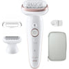 Epilatore elettrico - BRAUN - Silk-épil 9 - Depilazione facile - Pelle morbida a lunga durata - 9-030 - Bianco / Rosa