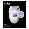 Epilatore elettrico con filo - BRAUN - SILK EPIL 3-000 - 2 velocità - Viola
