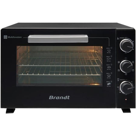 BRANDT FC469MUB - Mini-Forno 46 litri - 1800W - Multifunzioni - Termostato regolabile 230C - Timer 120min - Alluminio - Nero